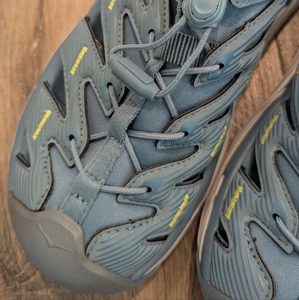 Hoka One One women Hopara 7.5 Blue Trail Hiking Sandals Water - Picture 3 of 10